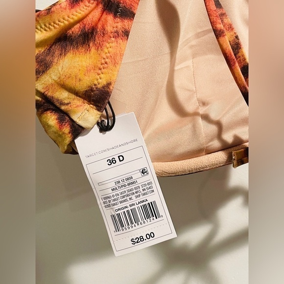 Shade & Shore Women's 36D Tiger Print Bikini Swim Top NWT - Picture 6 of 16